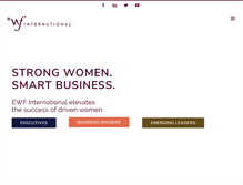 Tablet Screenshot of ewfinternational.com